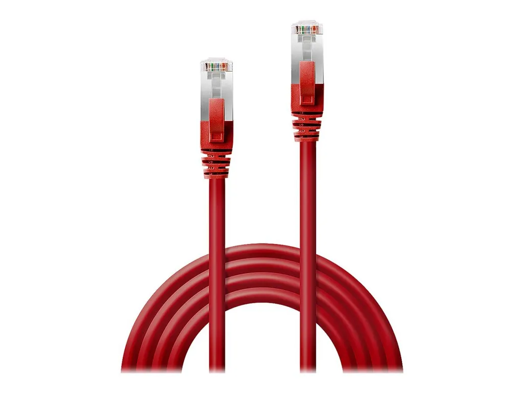 Lindy 45622 Cavo Ethernet Cat6 1m Rosso - Prestazioni Certificate