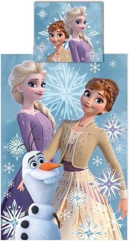 Frozen Dekbedovertrek Anna en Elsa - Eenpersoons - 140 x Productafbeelding 