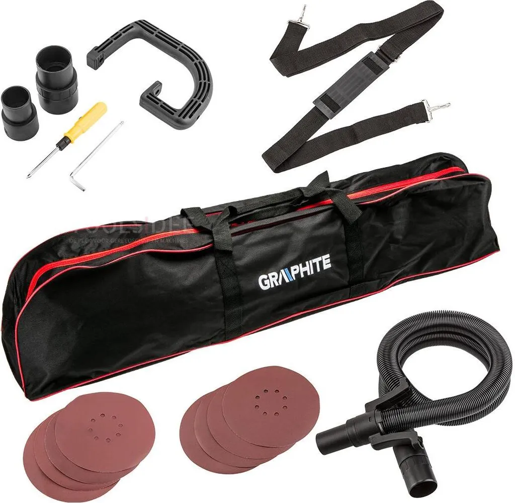 Ponceuse pour plâtre 600W GRAPHITE avec disque 225 mm et sac inclus - 5