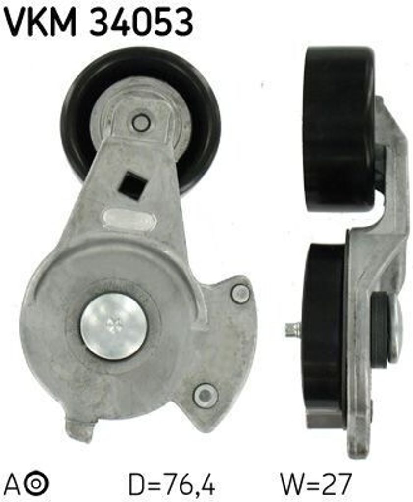 SKF VKM 34053 Spannrolle, Keilrippenriemen OE 3553187 kompatibel mit Cougar, Mondeo