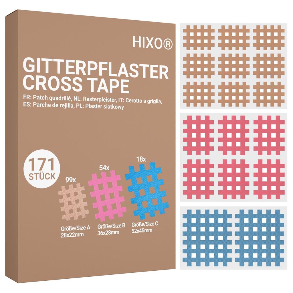 HIXO 171x Gitterpflaster Gittertape Crosstape Akupunktur Produktbild 