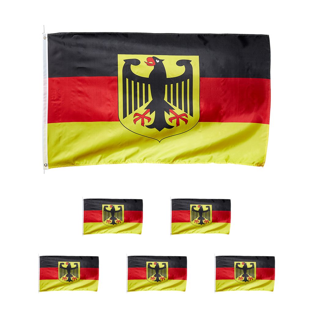Deutschland Fahne Flagge 150 x 90 Hissfahne Garten WM EM Fanartikel mit Ösen 