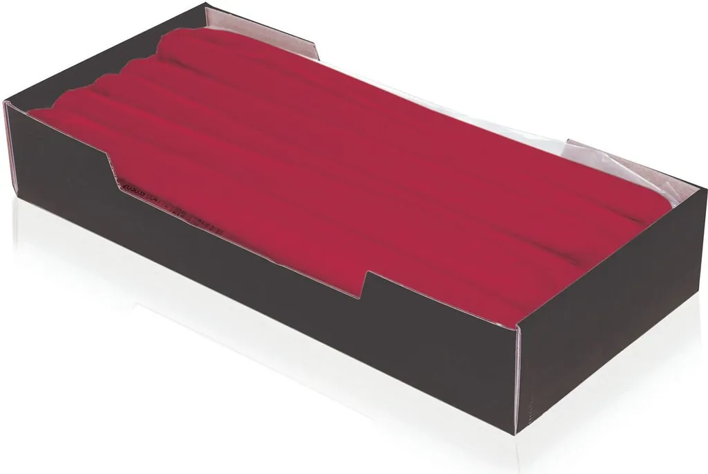 12 Bougies Pointues Bordeaux Wiedemann pour Décoration de Table