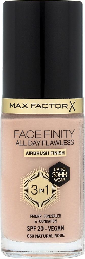 Max Factor Facefinity All Day Flawless 3 In 1 Foundation C50 Natural Rose 30 ml