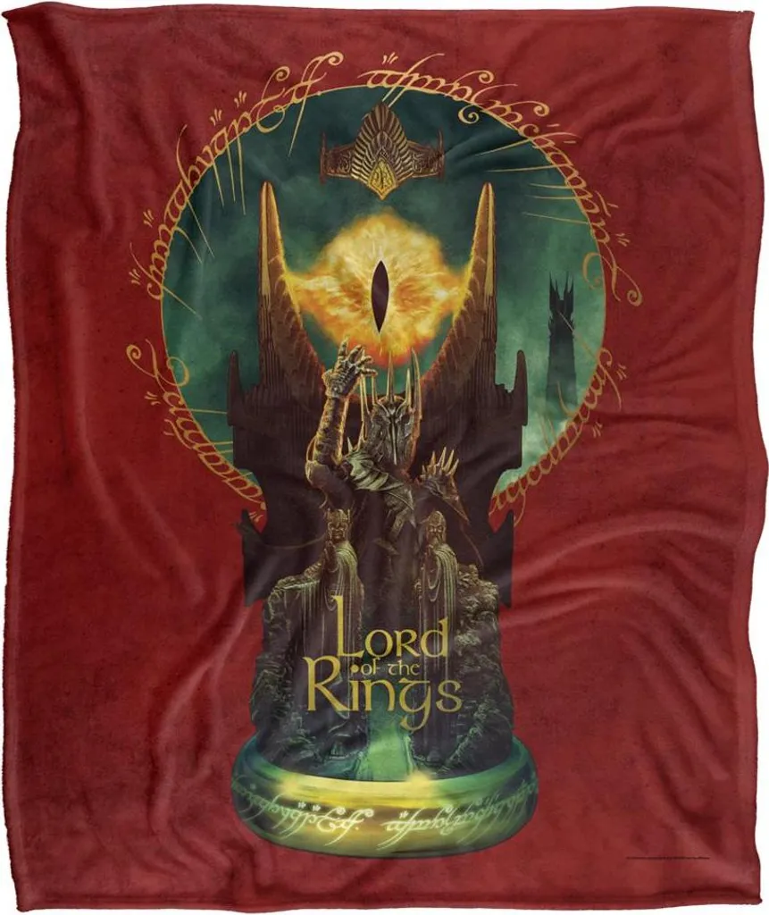 Couverture TV23636 Plaid de Canapé Barad-Dûr pour Soirée Télé Geek
