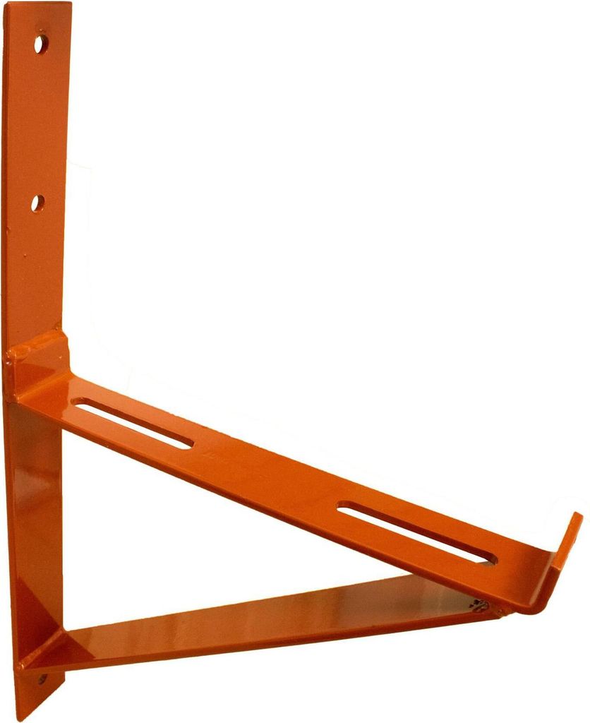 DAPRONA Laufroststütze für Dachtritt und Laufrost, Wandmontage Ziegelrot 25cm, Dachtritte für Schornsteinfeger, sicherer Kamin-Zugang