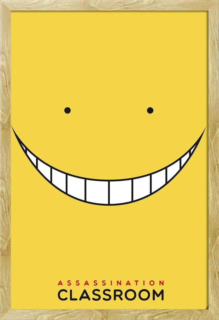 Poster Assassination Classroom Karo Smile con Cornice Shinsuke Faggio 61x91
