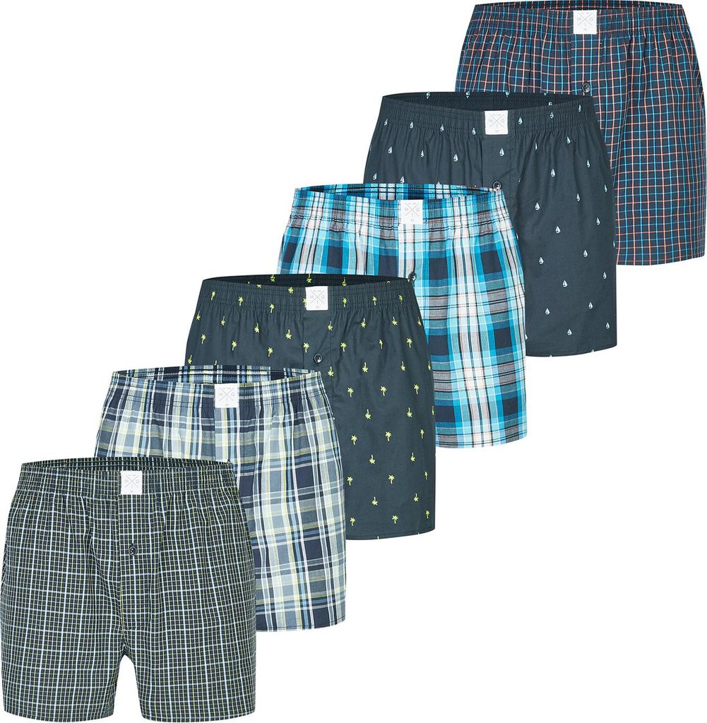 MG-1 Herren Boxer 6-Pack Classics - mehrfarbig2 - Größe XXL Produktbild 