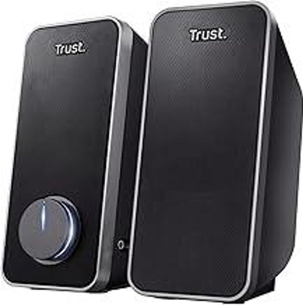 Trust Arys 2.0 PC Lautsprecher Set, 28 Watt, 3,5 mm AUX Klinke, Boxen mit USB-Stromversorgung, Lautsprecher für PC, Laptop, Computer, Tablet und S...