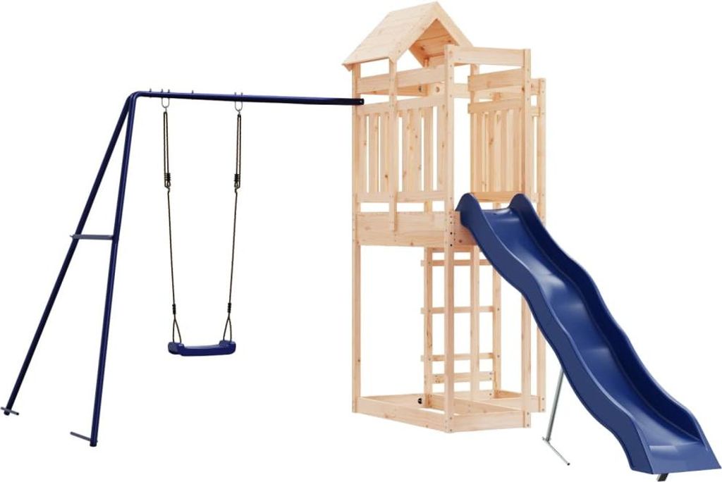 vidaXL Spielturm Massivholz Kiefer
