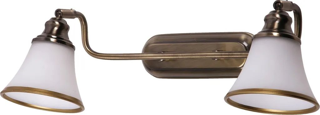 Rabalux Grando 6546 Applique Bagno Classica - E14 Bronzo/Vetro