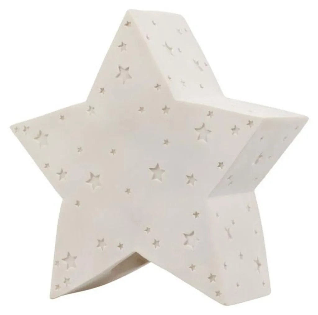 Lampe de chevet enfant veilleuse lune LED 15cm pour une nuit douce