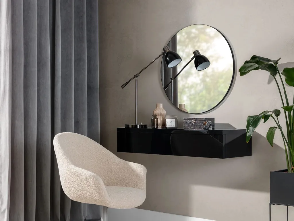 Toletta Sospesa LILLIEN Nero Glossy - L'Eccellenza del Design Italiano