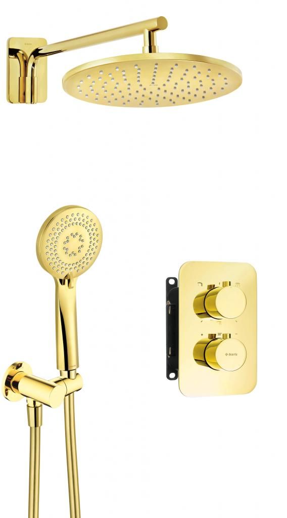 Concealed shower set with thermostatic BOX