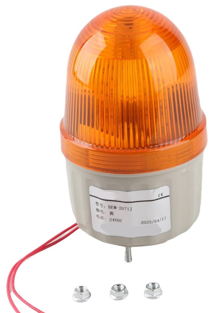 BERM Notfallwarnleuchte ABS LED Tonalarm für Fabriken BEM-2071J DC24V 5WGelb