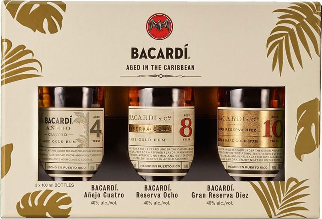 Bacardi Premium Discovery Set 3 x 100ml 40% Vol.