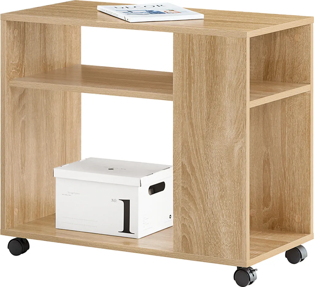 Mobiletto Multiuso SoBuy FBT34-N con Ruote | Tavolino Basso Salotto