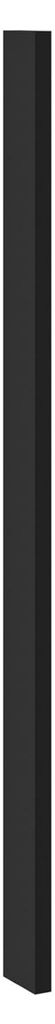 Passleiste für Unterschrank Schwarz Küche Siena, Monza, Arona - Breite 5,50 cm x Höhe 81,50 cm x Tiefe 1,60 cm