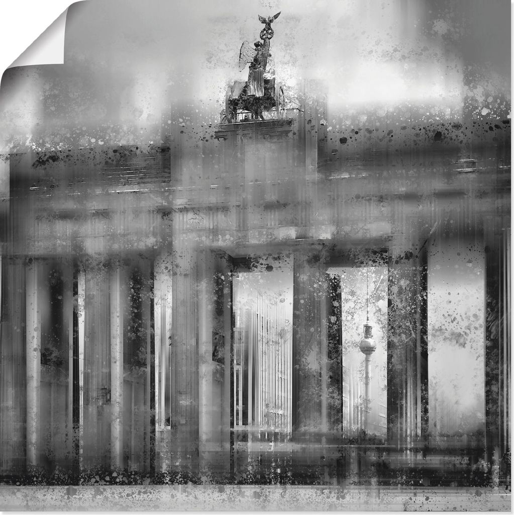 ARTland Poster Berlin Brandenburger Tor II Größe: 30x30 cm