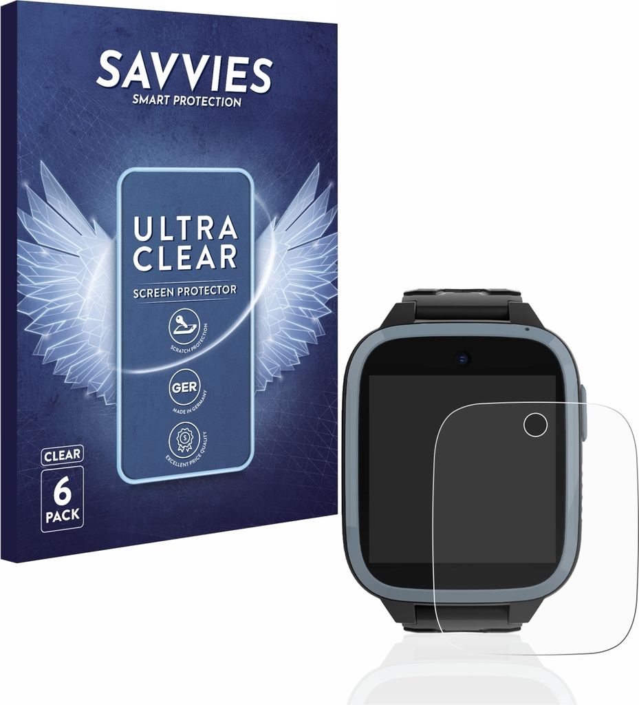 6x Für Xplora XGO3 / Kidzi / Let's Go Schutzfolie Savvies Produktbild 