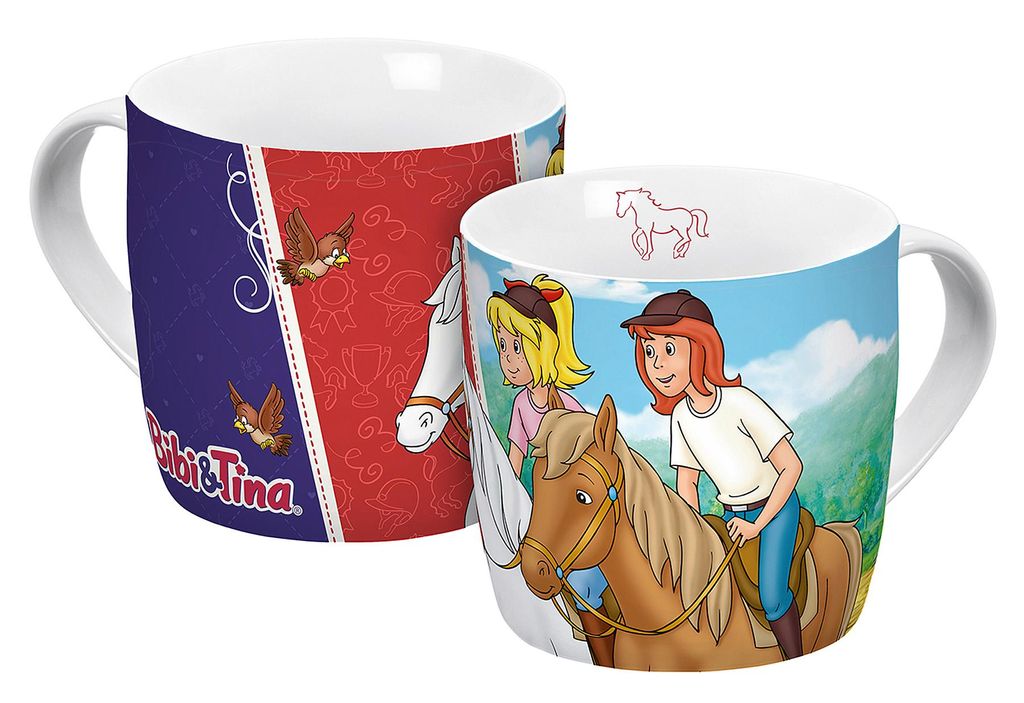 Henkelbecher 'Bibi & Tina mit Pferden' Produktbild 