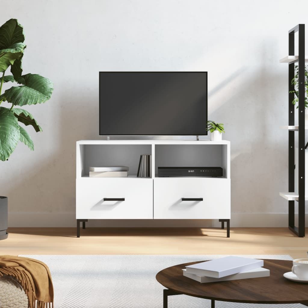 Maison Exclusive - TV-Schrank Weiß 80x36x50 cm Holzwerkstoff