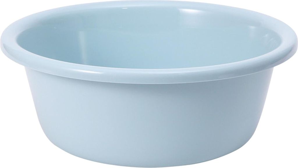 Rundes Kunststoff-Waschbecken für Zuhause, Babyzimmer oder Studentenwohnheim, kleine Größe 29,5 x 10 cm, blau, verdickte Ausführung