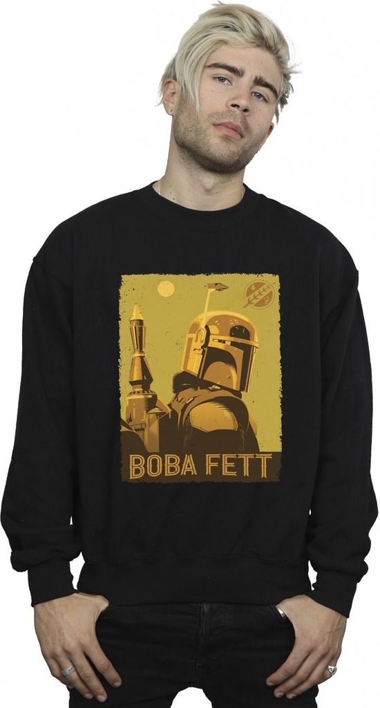 Star Wars - "The Book Of Boba Fett Planetary Stare" Sweatshirt für Herren BI44017 (5XL) (Marineblau)
