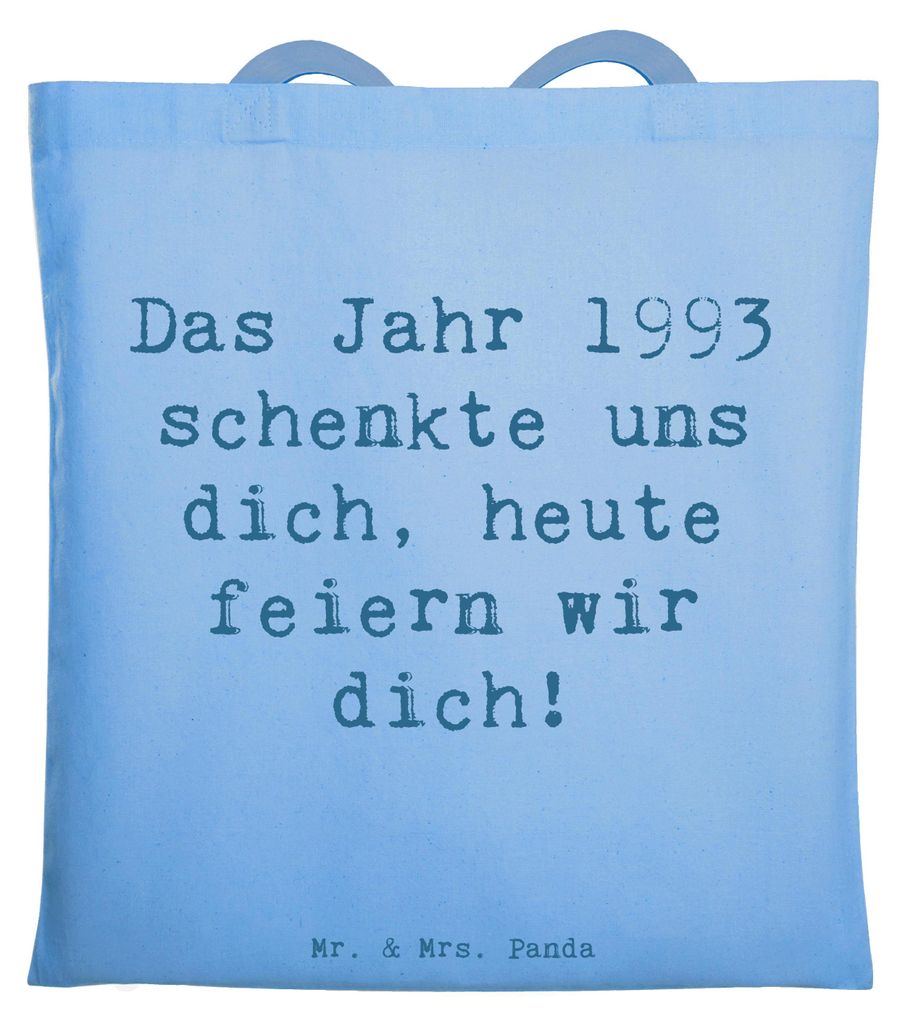 Mr. & Mrs. Panda Shopping Tasche Spruch 1993 Geburtstag - Produktbild 