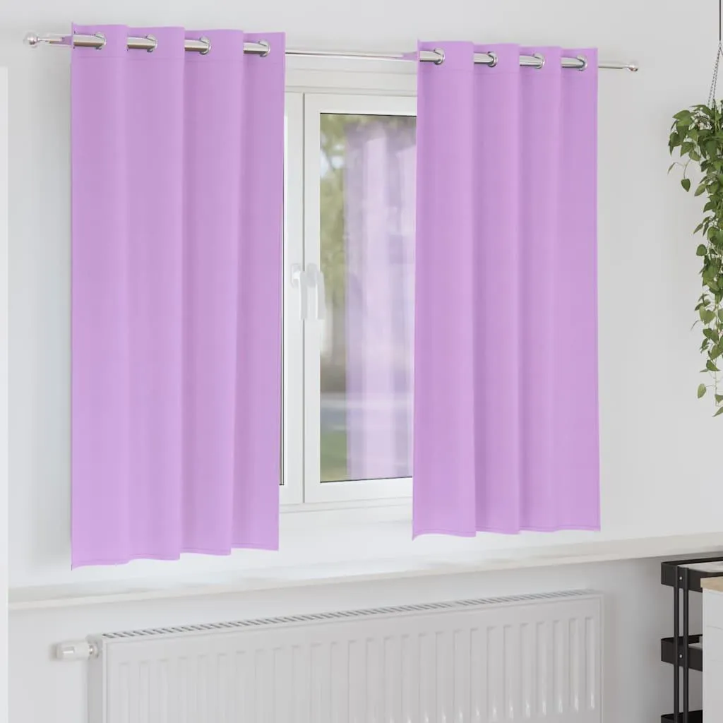 Best Furniture Tende Oscuranti Viola in Poliestere - Tende con Drappeggio