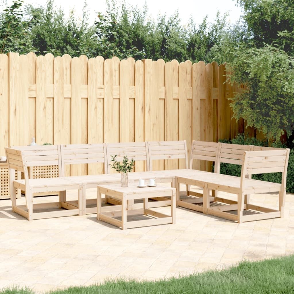 6-tlg. Garten-Sofagarnitur Massivholz Kiefer 3217015