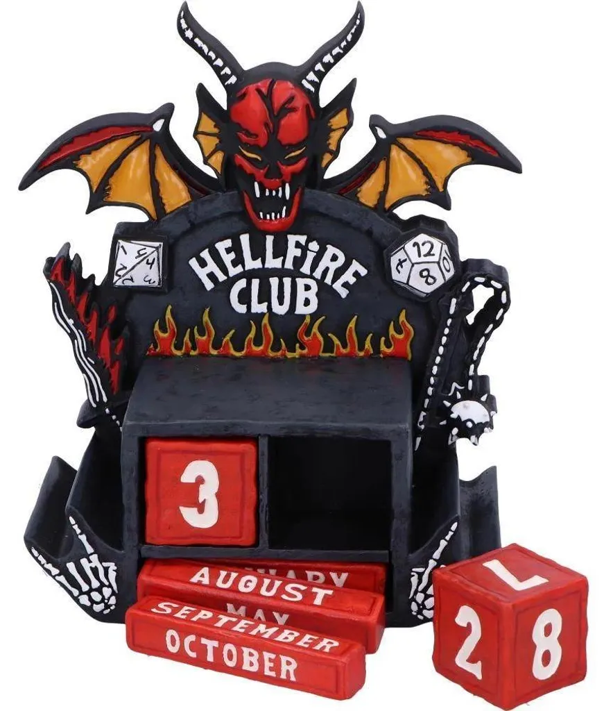 Calendrier Perpétuel Stranger Things Hellfire Club - Ne Changez Plus de Date