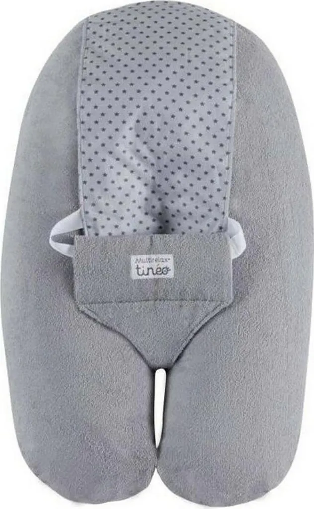 Coussin d'Allaitement Tineo Gris : Soutien Lombaire Grossesse et Biberon