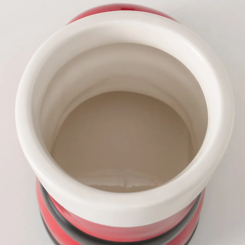 Cache-pot BOOTY 17 cm en pierre - Vase silhouette finition mate grise