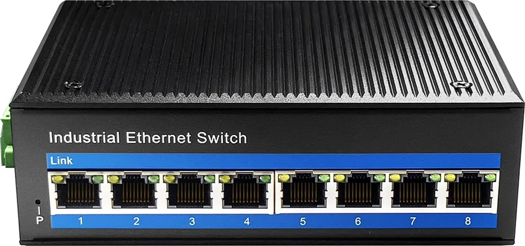 Switch PoE 8 ports IF1008P 8x30W 10/100 Industriel Rail DIN robuste