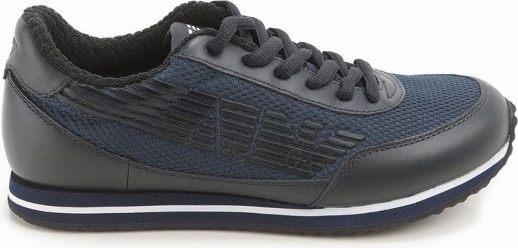 Armani Herren Halbschuhe Schnürer B6542 Blau
