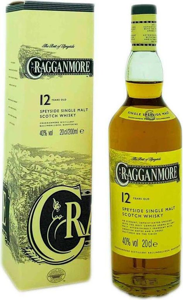 Cragganmore 12 Years + Box MINI 200ml 40 % Vol.