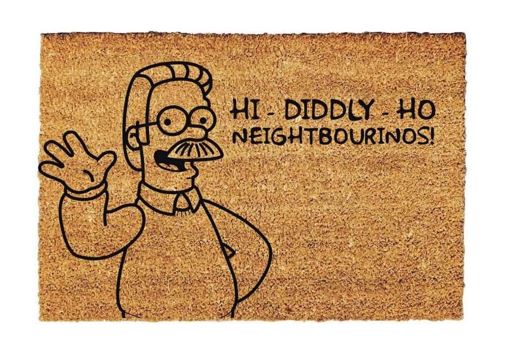 Hi Diddly Ho Neighborino Fußmatte – Lustige Produktbild 