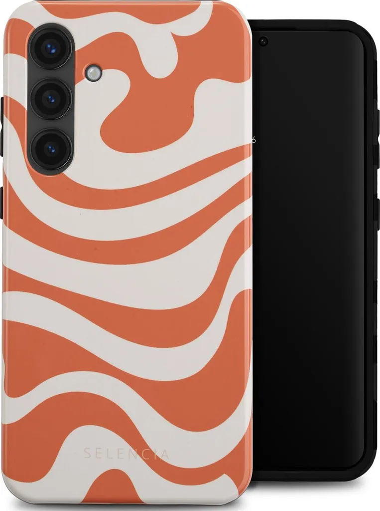 Offerta Cover Selencia Vivid Samsung Galaxy S24 Orange Swirl - Compra