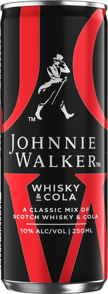 Johnnie Walker Red & Cola 250ml Obrázok produktu 