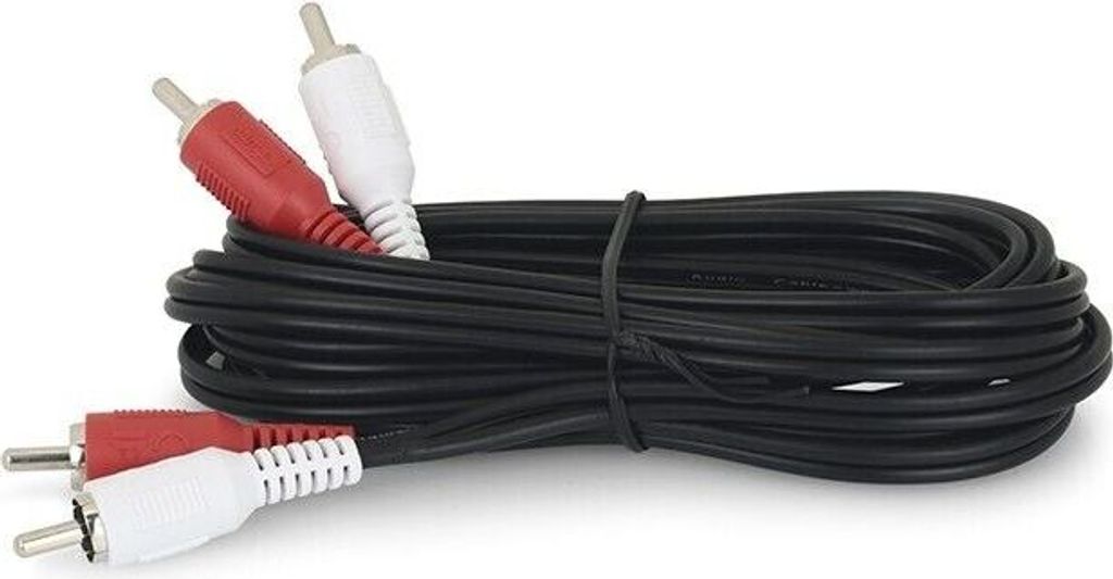 Hama Audio Cable 2 RCA Male Plugs - 2 RCA Male Plugs, 2.5 m, 2 x RCA, 2 x RCA, 2,5 m, Schwarz