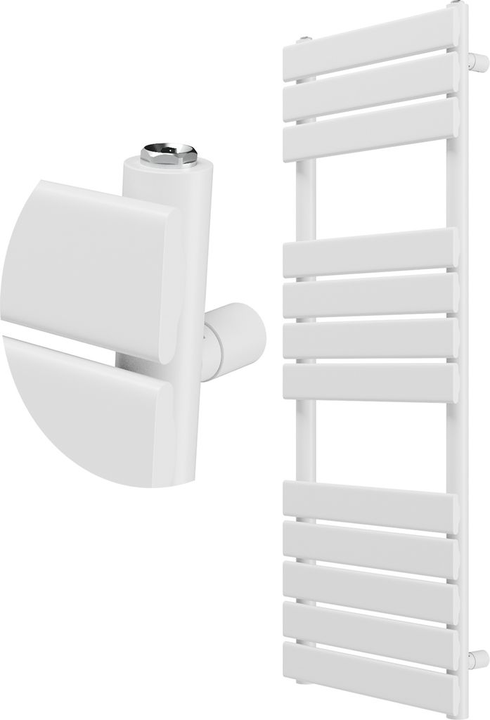 Granitan | Badezimmerheizkörper Oslo - 120x45 cm - Weiß - Modernes Design - Einfache Montage