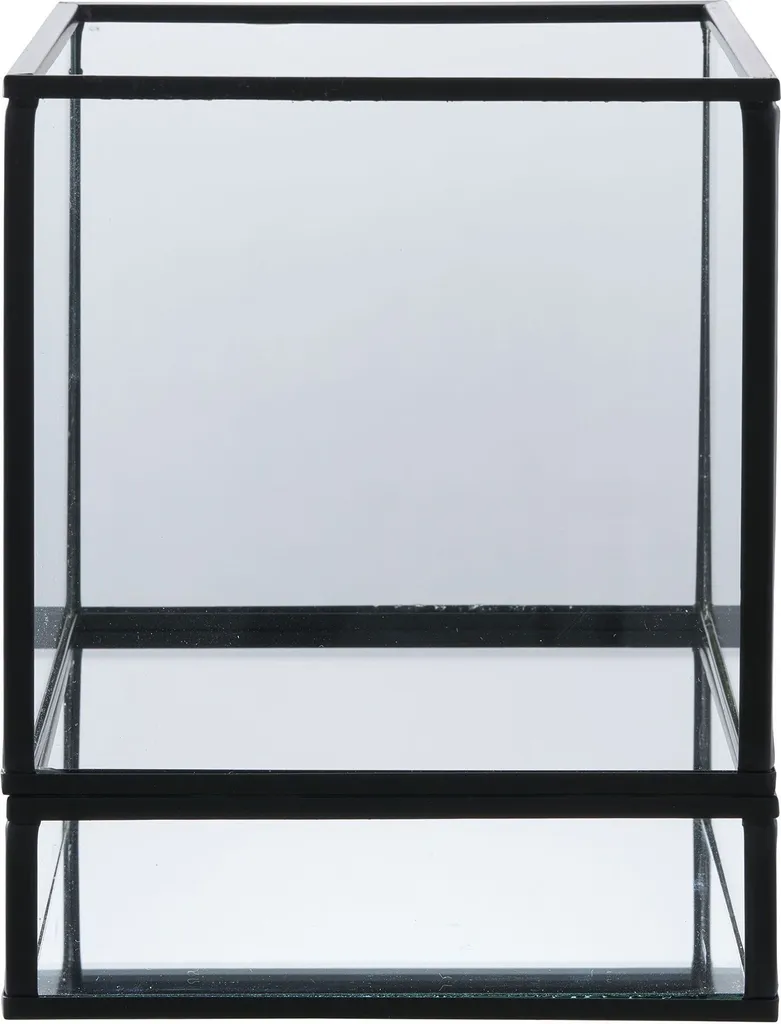 Grand bougeoir noir hurricane anti-vent pour une flamme stable et sûre