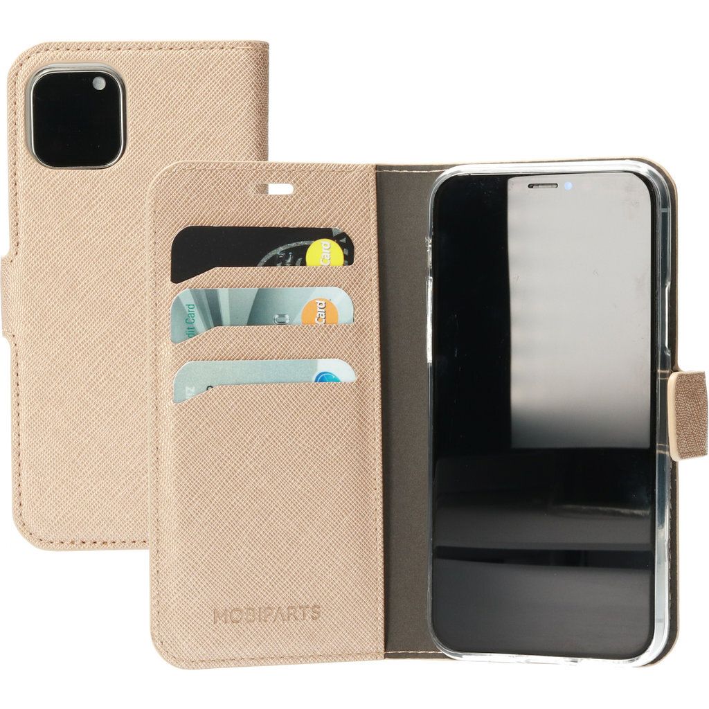 Mobiparts Saffiano Wallet iPhone 11 Pro Hülle Klapphülle Geldbörse - Copper