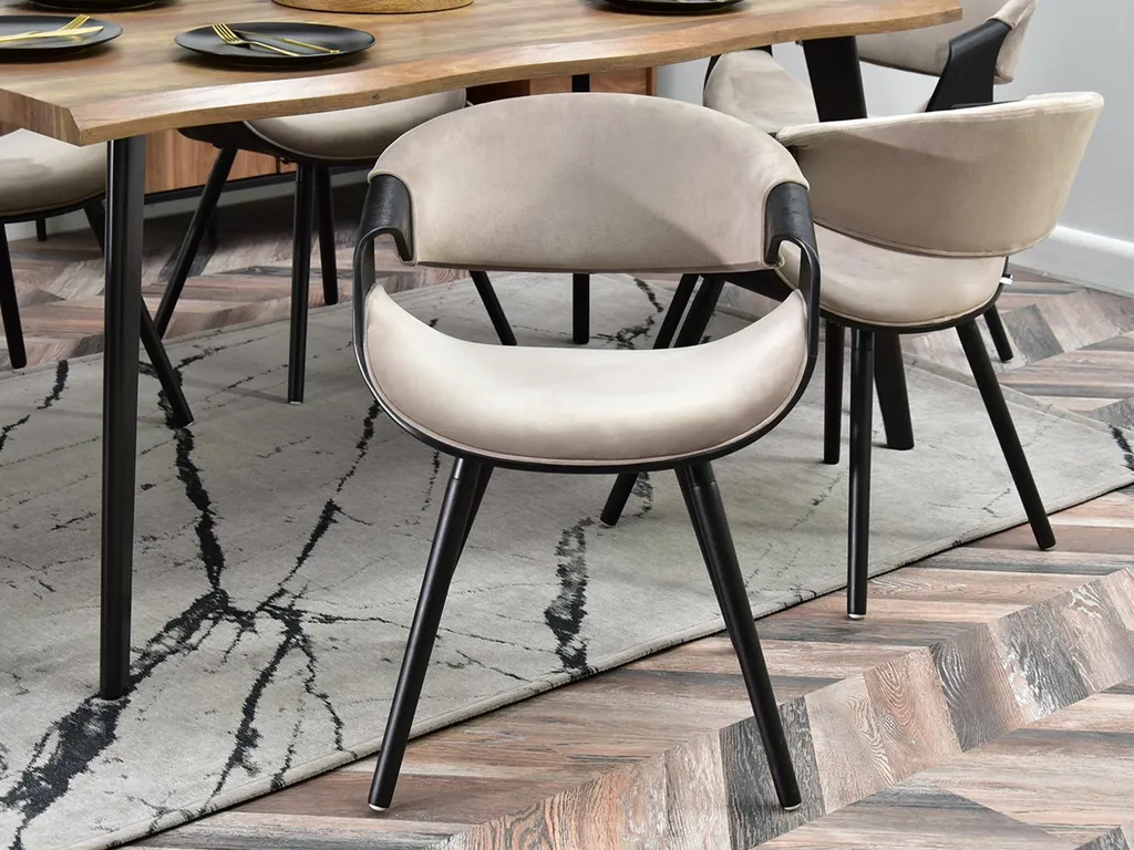 Offerta Sedia SAROLTA Design | Nero e Beige per la tua Cucina - 12