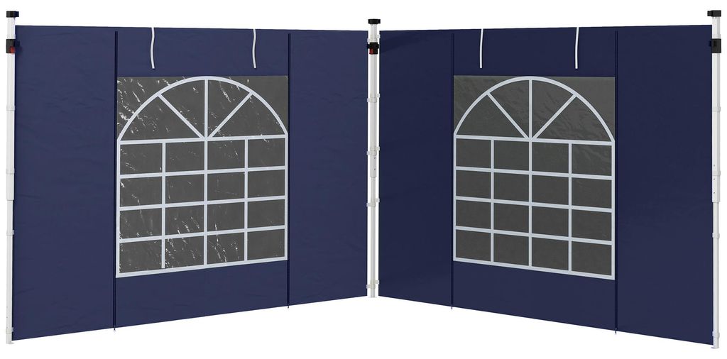 Outsunny, 2 zijpanelen voor een paviljoen van 3x3/3x6 Productafbeelding 