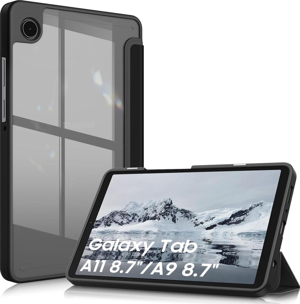 Fintie Hülle für Samsung Galaxy Tab A11 / Tab A9 (8,7 Zoll) – Stoßfeste Tablet Schutzhülle Transparent mit Trifold Standfunktion & Magnetvers...