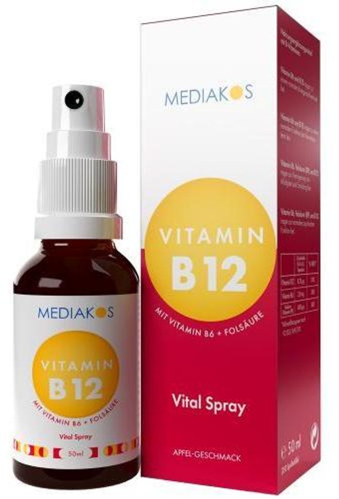 Mediakos® Vitamine B12 + B6 + Acide Folique Vital Spray Image du produit 