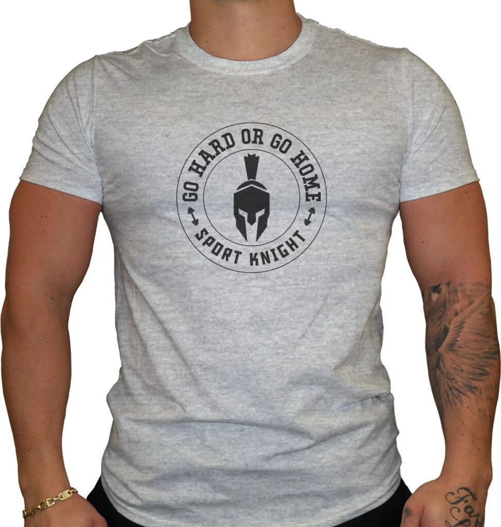 Sport-Knight Herren Fitness T-Shirt "Go Hard or Go Home"