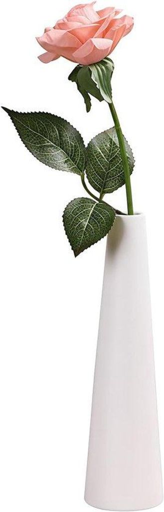 Famanu Blumenvase Hoch Weiß Keramisch - Modernes Produktbild 
